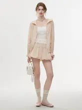 夏用UVカット女性用カジュアルトップスとミニスカート【軽量・通気性・ショートジャケット・セットアップ対応】