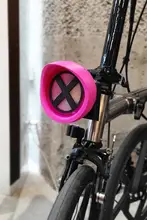 小型折りたたみ自転車用前照灯【猪鼻デザイン・夜間使用に最適】