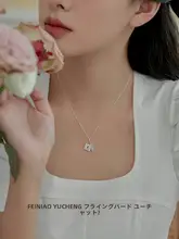精巧なキュービックジルコニアの鍵モチーフネックレス【シンプル・925銀・ゴールドコー  ティング・レトロスタイル】