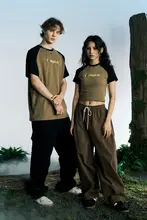 アメリカンビンテージ風 ラグランショートTシャツ【フィット感抜群・カジュアル・男女兼用】