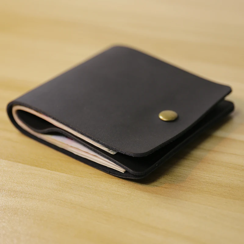 牛革製薄型財布【ミニ横型デザイン・超薄型・シンプル】