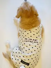 犬用ベスト 大型犬 ゴールデンレトリバー ボーダーコリー 綿100% うさぎ尻尾デザイン 「OliviaWear」