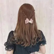 ヘアクリップ サイドクリップ ヘアアクセサリー ハンドメイド ラインストーン パール ハート 蝶結び 甘かわいい フェミニン
