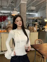 韓国風ニットセーター【秋用・フィットデザイン】
