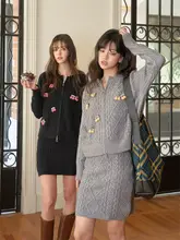 冬のメロディーコーディネート【春秋用・おしゃれ・カジュアル・2点】（セットアップ対応）