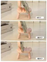 小さな椅子 スマホスタンド ライフスタイル 支え 台座 アイデア デスク装飾