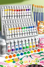 子供用アクリル絵具セット【防水・日焼け防止・無毒・ウォッシュ可能・小分けパッケージ】