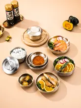 304不動ステンレス製 韓国風調味料ディッシュ【冷菜皿・金色・小鉢】