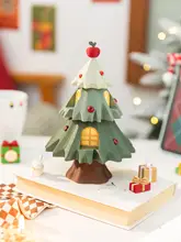 ミニアートクリスマスツリー装飾品【おしゃれな雰囲気を演出・子供向けギフト】