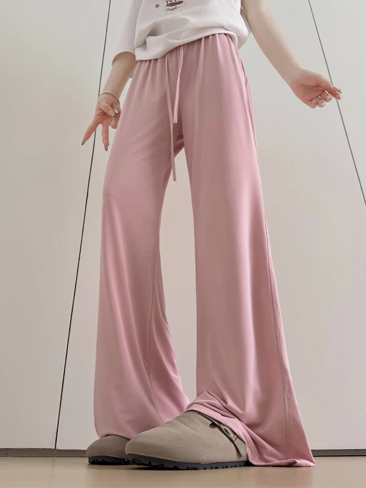 ゆったりパンツコーデに悩むあなたへ：アイスシルク微フレアパンツがどうやって着こなせるの？