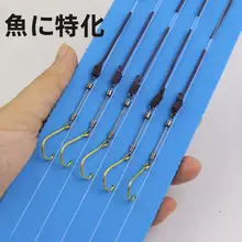 ダブルフックの特製餌針【アングラー用・長柄・バーブ付き】