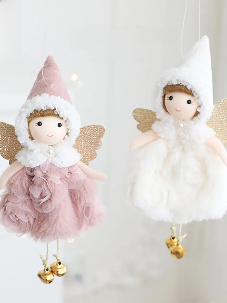 ジョジョズ L. PD. アンティーク風刺繍ドレスの小さな女の子天使オーナメント：簡単手作りでクリスマスツリーに最適なア  イテム