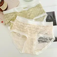 春用レディースレーストライアングルパンティ【透明感・通気性・無痕・中腰】