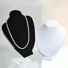 高級ベルベット製のネックモールドジュエリーハンガー【ネックレスディスプレイ用】