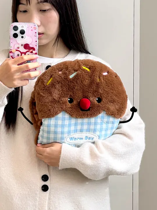 かわいいデザインの充電式電熱暖水袋【冬用・ハンドウォーマー・抱き枕】