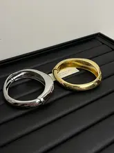 シンプルな金属製レディースブレスレット【合金・上品デザイン・ファッションアクセサリー】