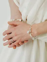 葉影デザインの白水晶リング【純銀製・高級感あるオリジナルデザイン】