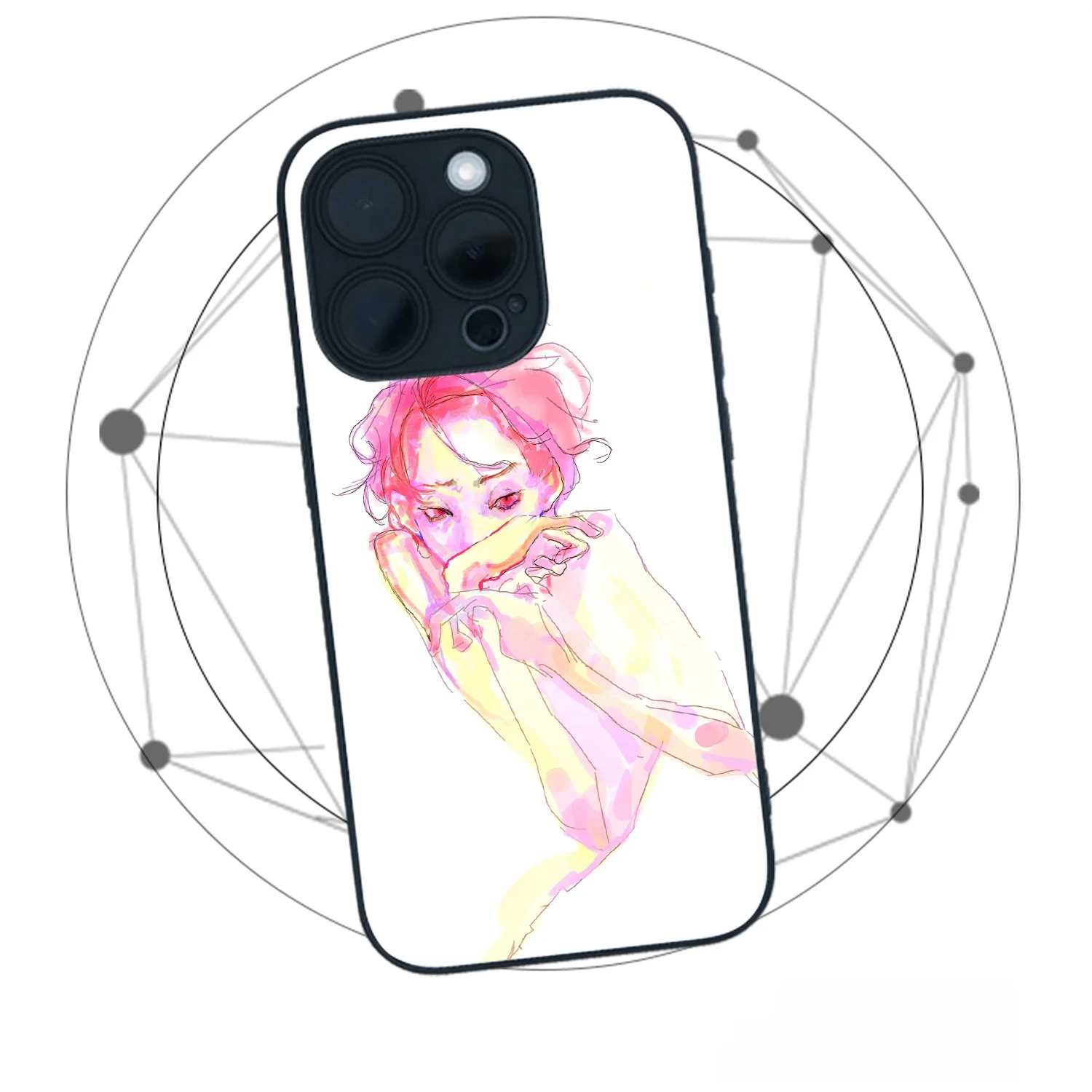 イラストレーターとのコラボ！浮遊するコードキャットデザインのスマートフォンケース