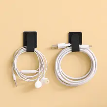 背面粘着テープ付きケーブル整理バンド【マジックテープ・自粘着・充電ケーブル収納用】