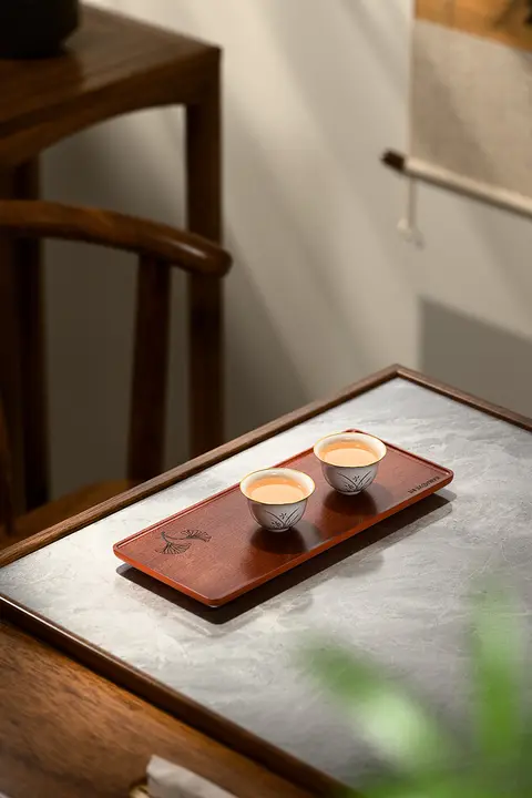 金灶 KPL036 木製茶盤【コンパクト・一人用・茶具トレイ】