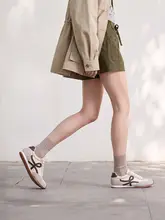 女性用レトロデザインシューズ【カジュアル・内増高・バイカラー】（セットアップ対応）