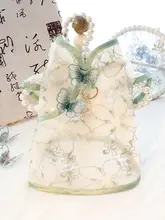 春秋用 犬用ドレス【薄手・プリンセススタイル・国風デザイン・小型犬用】（セットアップ対応）