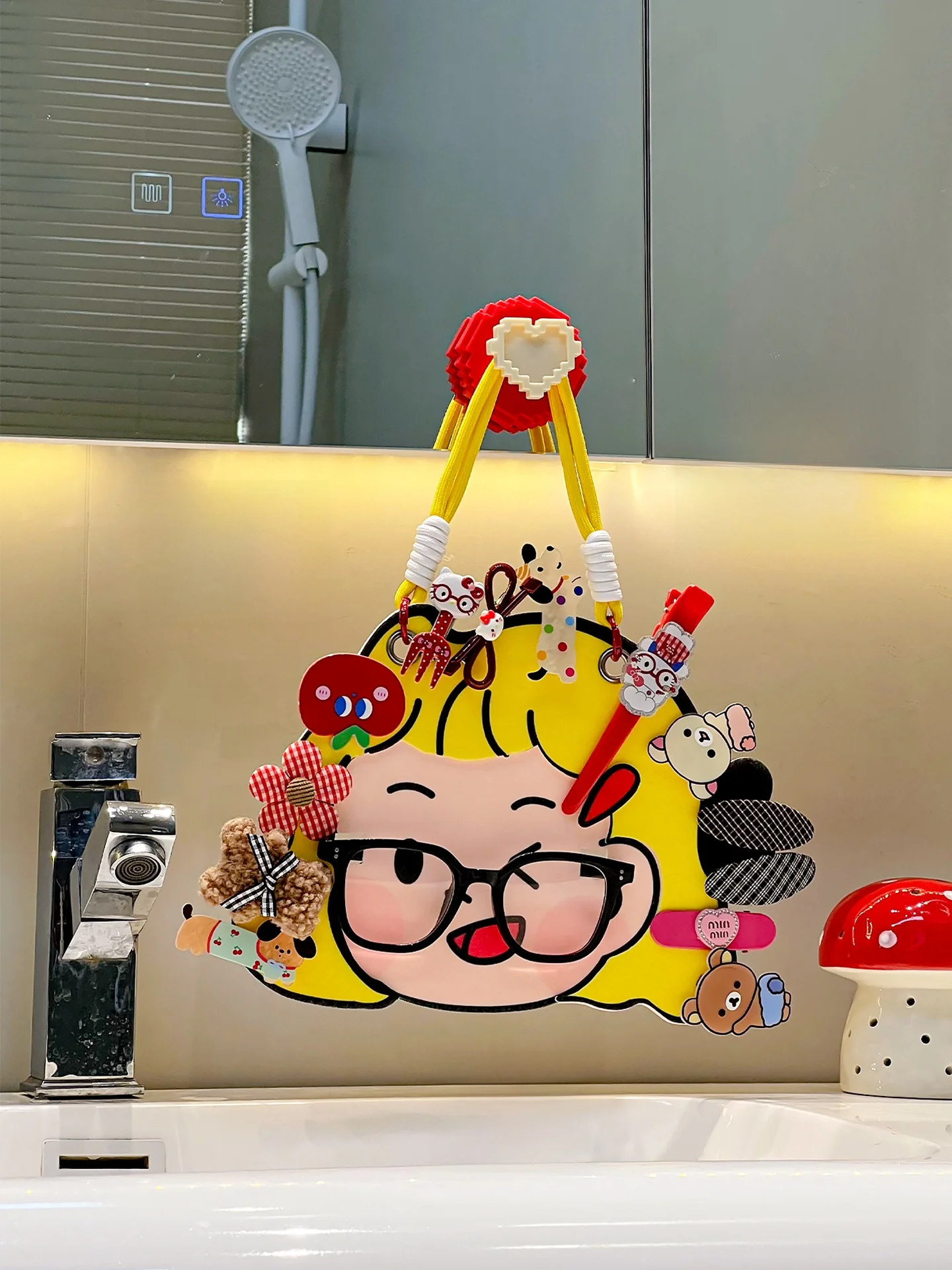 可愛い多機能ヘアゴムクリップ収納ロープ：グッズ飾るのための実用デザインと空間活用法