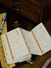手作りコーヒー用三つ折りカレンダー内部ページ【A5/A6/A7・分割ページ】