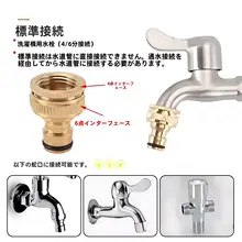 高圧洗車用 黄銅製ホースアダプター【迅速接続タイプ・穴あけ不要】（セットアップ対応）