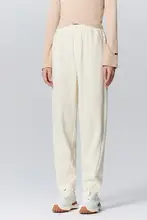 レディースシンプルテーパードパンツ【冬用・コーデュロイ・スリット付き・スリムフィット】