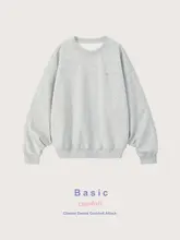 SoirReverie Basicシリーズ 3色展開のゆったりしたカジュアルスウェットセット