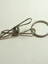 金属製のキーリング【ニッケルメッキ・頑丈なデザイン】（セットアップ対応）
