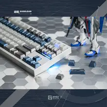 金属感のある透けたゲーム用キーボードキーキャップ【PBT・PC製・オリジナル高さ】