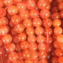 南紅玛瑙のビーズブレスレット【火炎色・ハンドメイド・万聖節用】