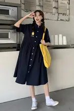 刺繍入り半袖ワンピース【ゆったりシルエット・夏用・カジュアル】（セットアップ対応）