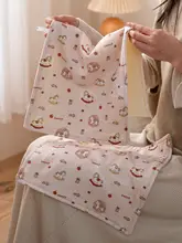 可愛らしい木馬デザインの子供用コットンハンドタオル【六層フリース・吸水性・極上の柔らかさ】（セットアップ対応）