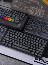 キーキャップ メカニカルキーボード用 PBT 昇華転写 Cherryプロファイル Mac対応 タム ヴィンテージ 「PBTfans 1984 Dark」