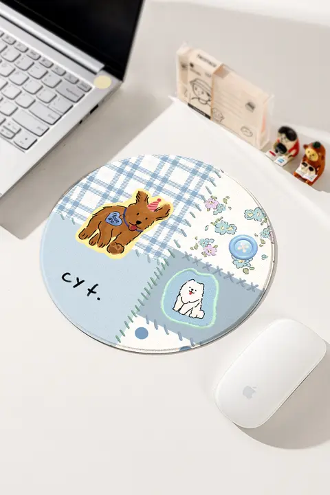 唯鑫VSION チェック柄 ハードマウスパッド 小型 便利なオフィス用 ノートパソコン用