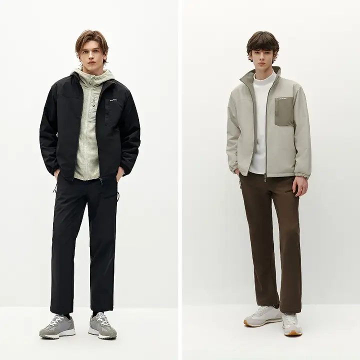 防水加工のリバーシブル男性用アウター【冬用・軽量・アウトドア用】