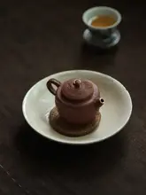 手作り和風陶器 茶盤【シンプルなデザイン・侘寂風】