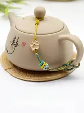 紫砂茶壺用カバー紐【防落下・茶道アクセサリー・手作り】