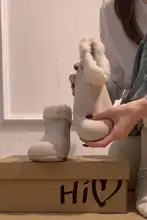 秋冬用 フラット デザイン レディース 雪道対応インソールブーツ【滑り止め・コットン製】
