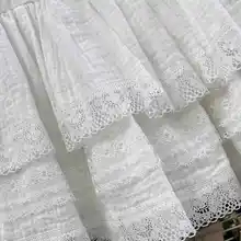 花柄レースハイウエストフレアスカート【夏用・Aライン・ショート丈・大人可愛い】