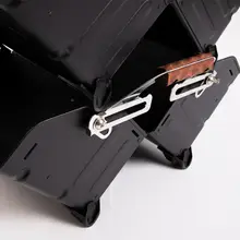 TNR アウトドアキャンプ用 25L メタルマルチ収納ボックス【亜鉛メッキ・車のトランク用】