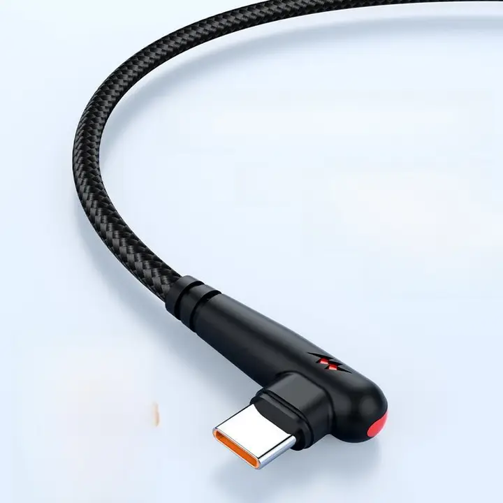 ゲーム用L字型データケーブル【Type-C・120W急速充電・機種対応・充電用】