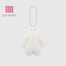 ぬいぐるみ バッグチャーム FUNIO モコモコ インスタ映え 誕生日 ギフト 「LIVHEART」