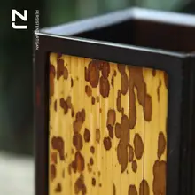 重竹製の手作りペンスタンド【オフィス用・デスクアクセサリー・文房具】