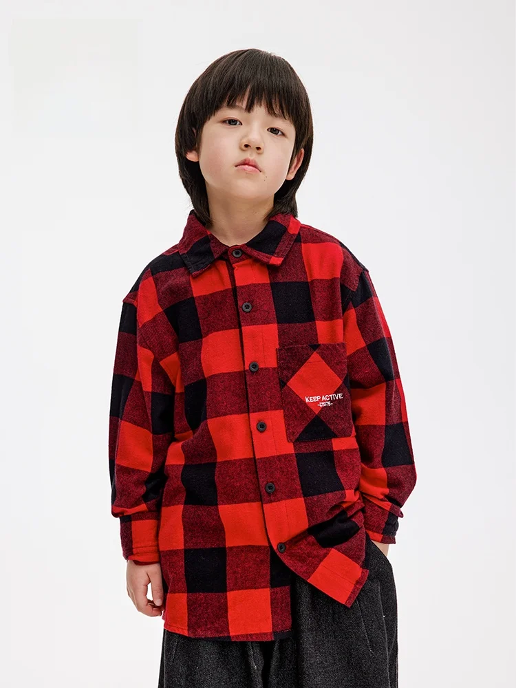子供服リメイク男の子向け：レッドブラックチェック柄長袖シャツの実用性と選定基準