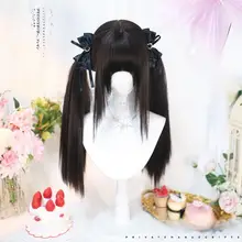 ロリータスタイル フルウィッグ【前髪あり・ツインテール・オシャレ髪型】