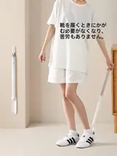 長柄靴ベラ【伸縮式・便利な家用・高齢者や妊婦向け】